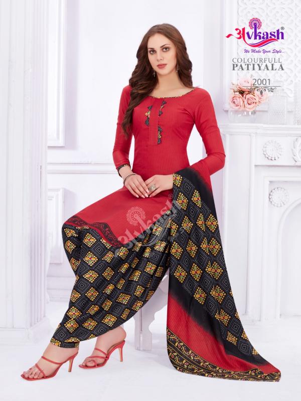 Avkash ColourFull Patiyala Vol 2 Cotton Designer Exclusive Ready made Suit